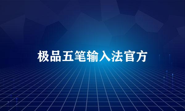 极品五笔输入法官方